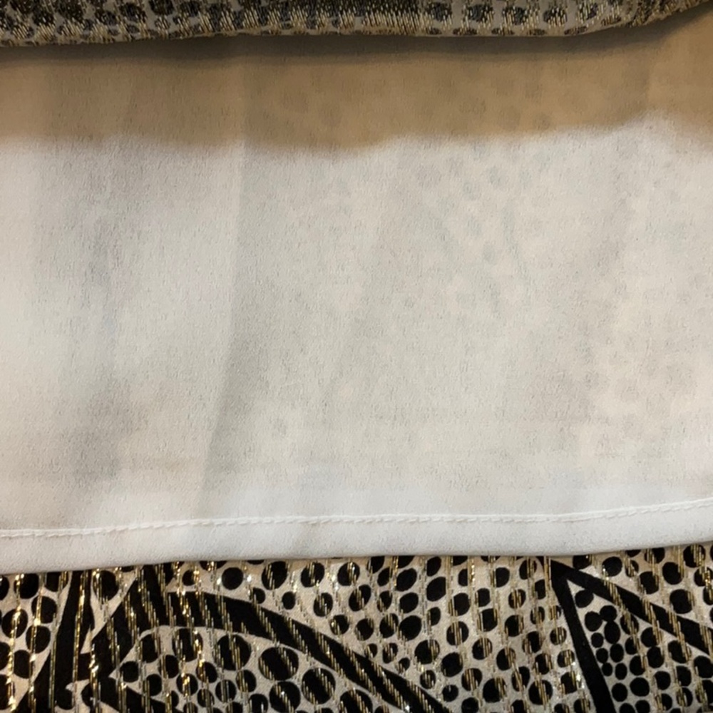 Tory Burch Silk Blend Jaquard Sleeveless Sheath Dress Metallic Size 12 - Picture 11 of 11